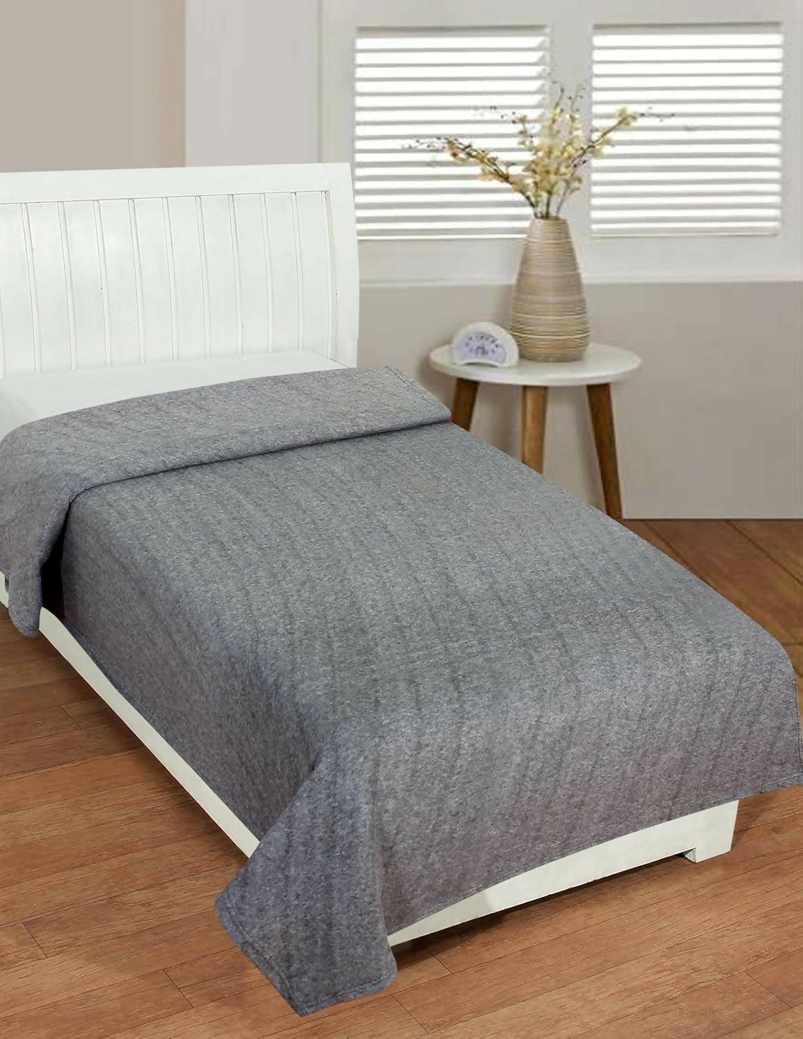 Dream Living Woolen Blanket Super Soft Single Bed Polar Fleece Blanket for All Season (Multicolor, Pack of 1)