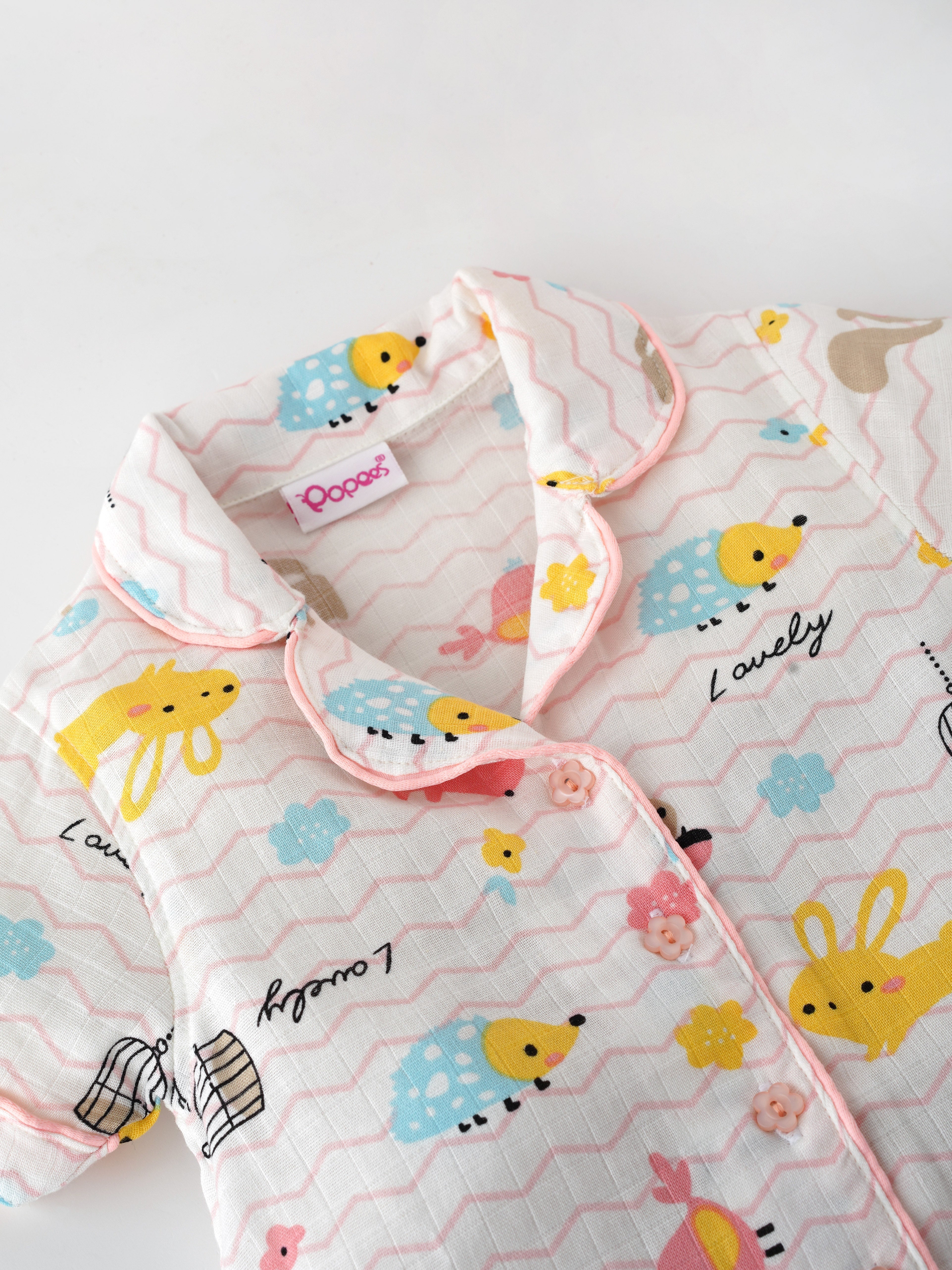 Popees Cute & Stylish Pyjama Set (3-36 Months) for Girls - Image 3