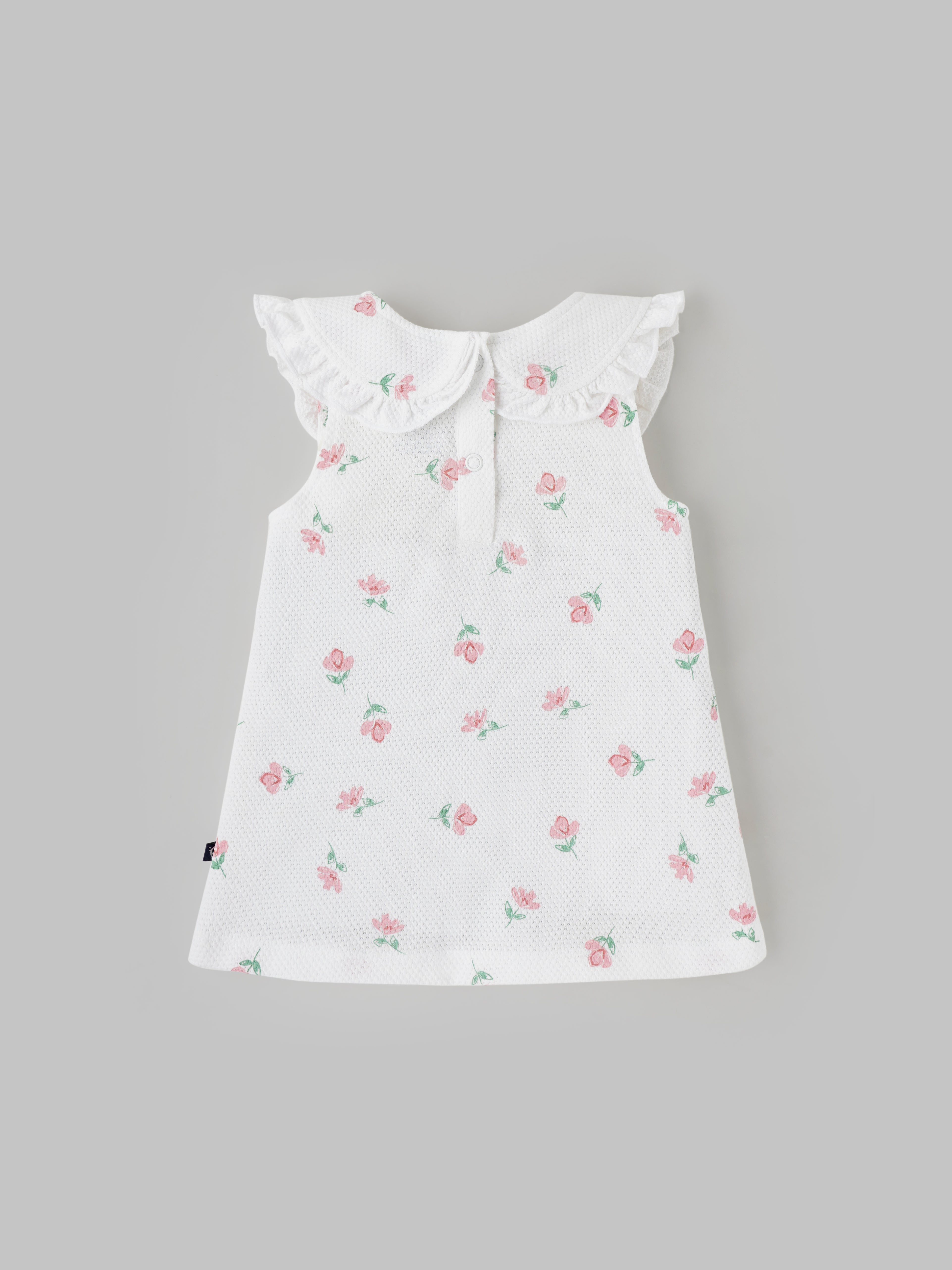Popees Floral Printed Dress for Girls (0–9 Months) – Beautiful & Stylish Outfit - Image 2