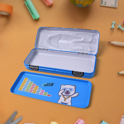 Car-Shaped Metal Pencil Box for Kids – Fun Stationery Gift for School & Birthdays (1 Pc)