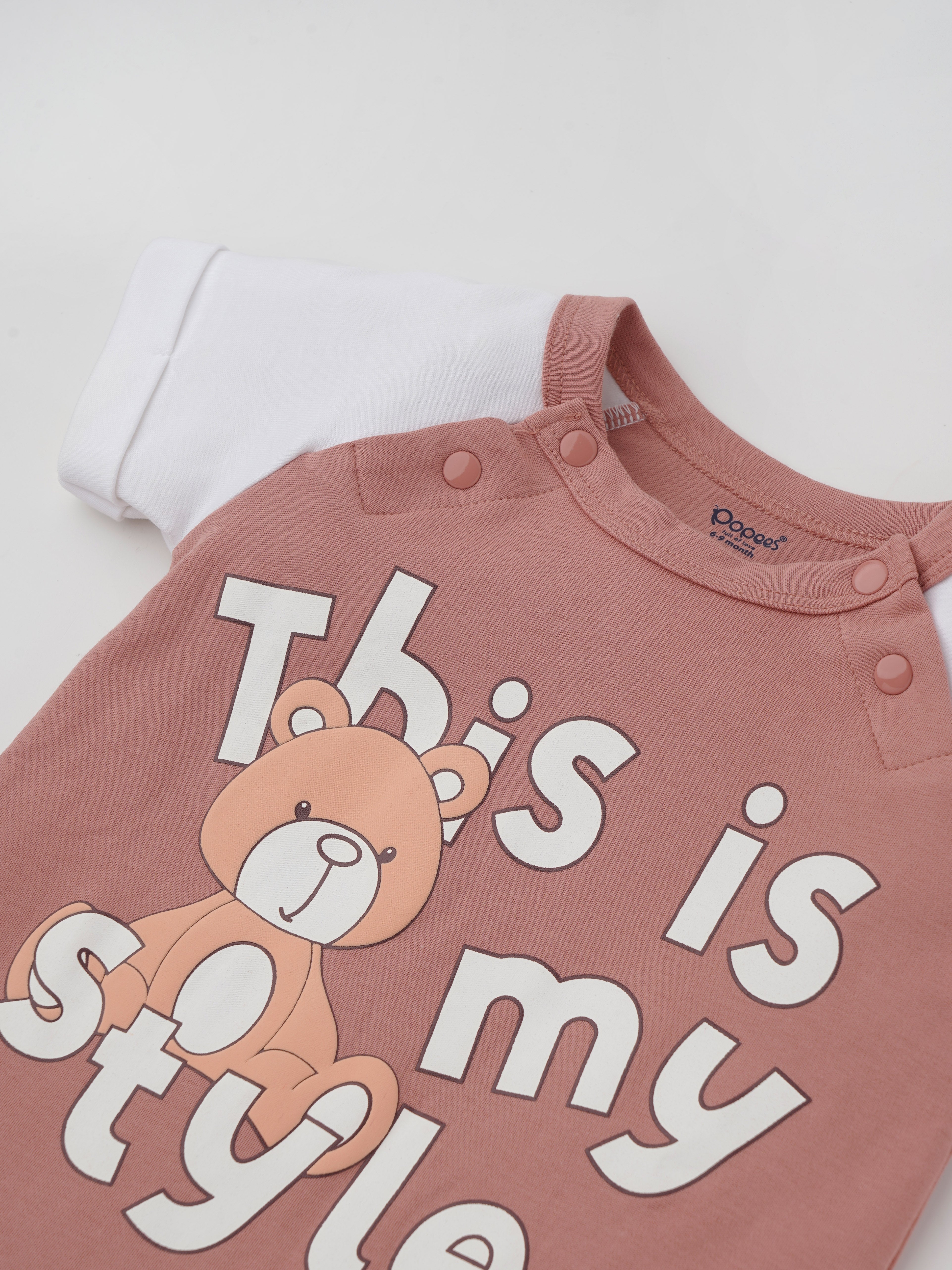 Skin-Friendly & Adorable Printed Romper For Newborn Boys - Image 3