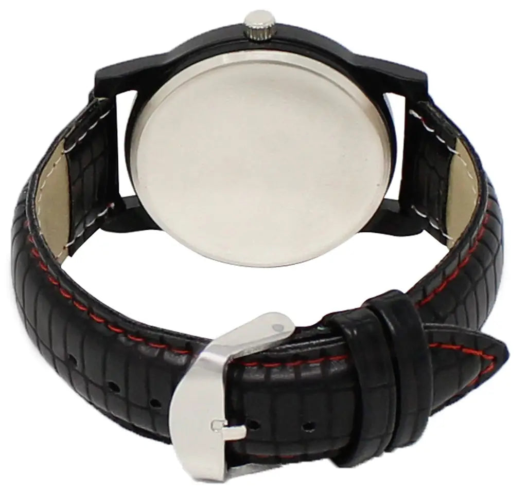 LOREM Black Star Design Analog Watch For Men LR08 LOREM