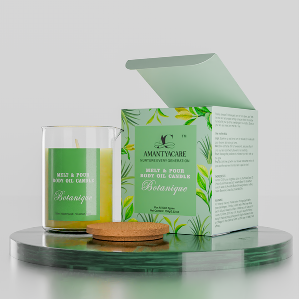 Melt & Pour Aromatherapy Body Oil Candle – Botanique (Tea Tree & Lemongrass) by Amantya Care Amantya Care