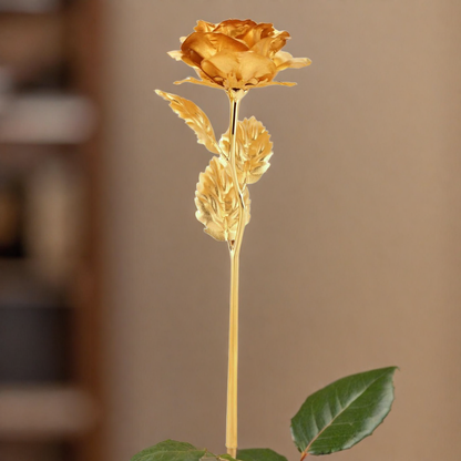 Gold Plated Artificial Rose – Luxury Gift with Premium Box