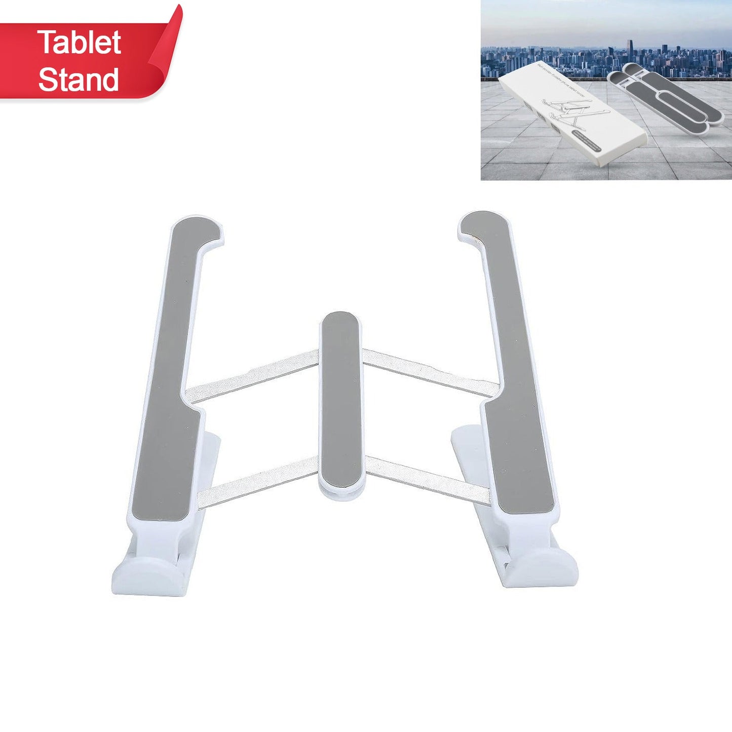Adjustable Laptop Stand Holder With Built-in Foldable Legs And High Quality Fibre