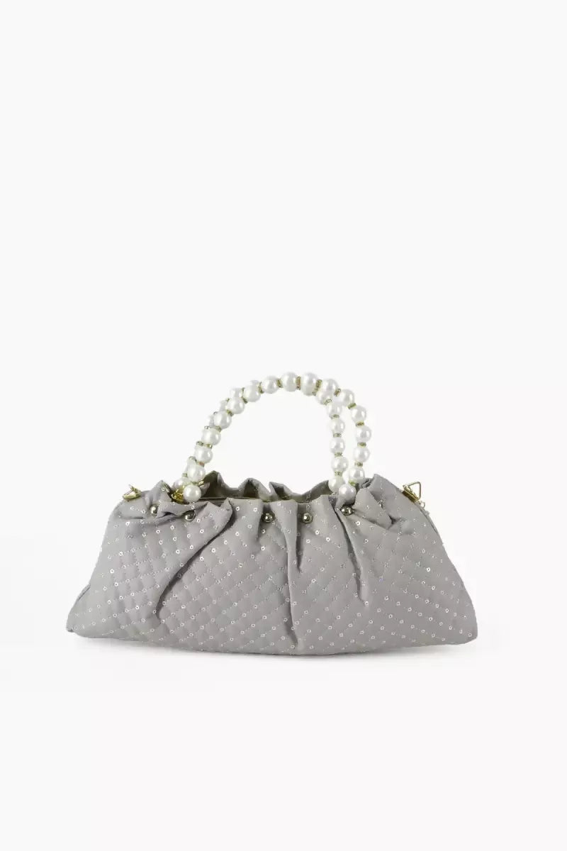 Pearl Handle Mini Tote Bag for Women SUPER
