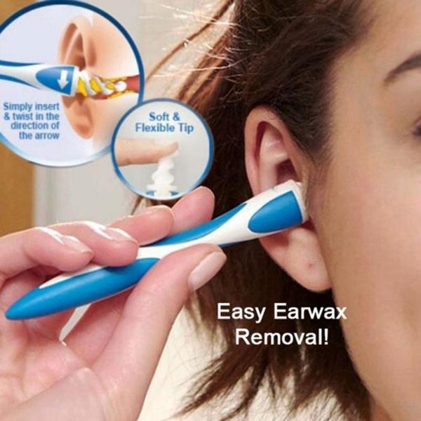 Smart Swab Silicone Easy Earwax Removal With 16 Replacement Disposable Soft Tipsear Wax