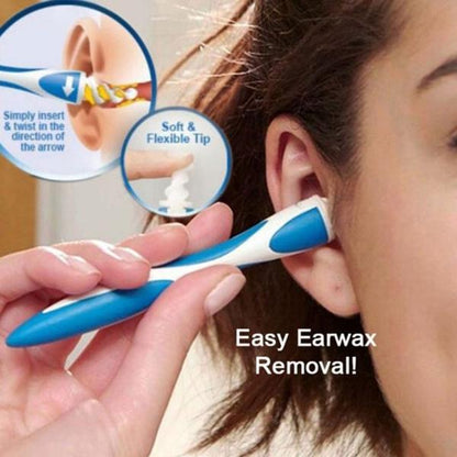 Smart Swab Silicone Easy Earwax Removal With 16 Replacement Disposable Soft Tipsear Wax