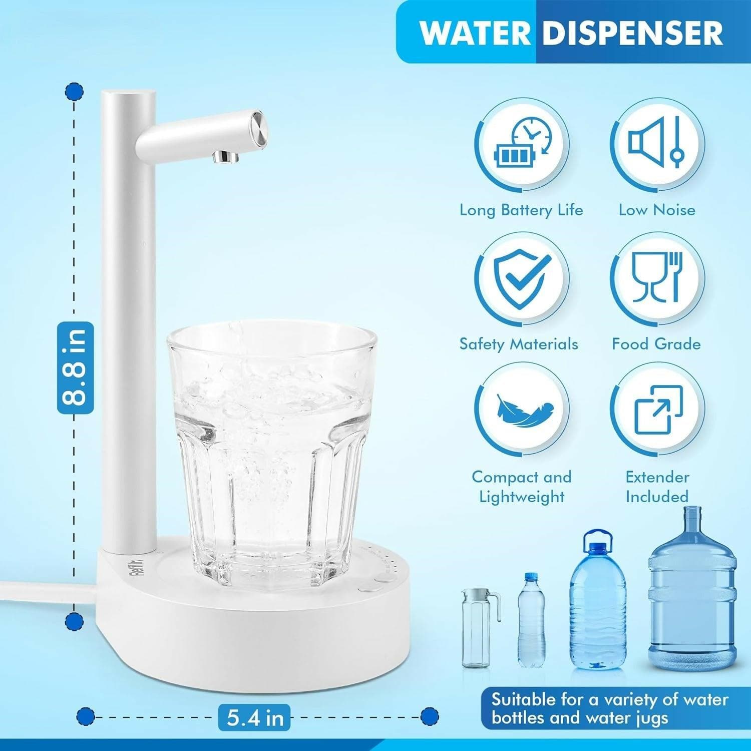 Water Dispenser Water Bottle Pump,Desktop Water Bottle Pump - HalfPe