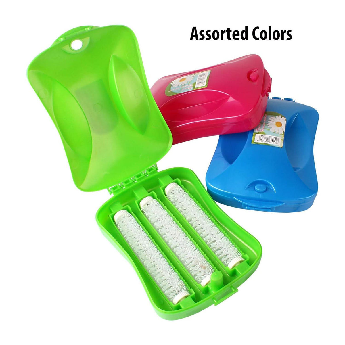 Plastic Handheld Carpet Roller Brush Cleaning with Dust & Crumb Collector HP DD