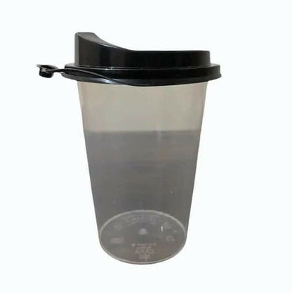 Sipper Lid Disposable PP Plastic Glass (Pack of 100)