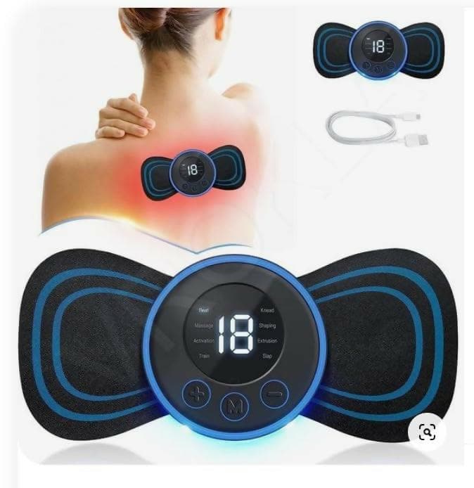 Compact Wireless Mini Body Massager for neck, back and leg pains with 19 Strength Levels