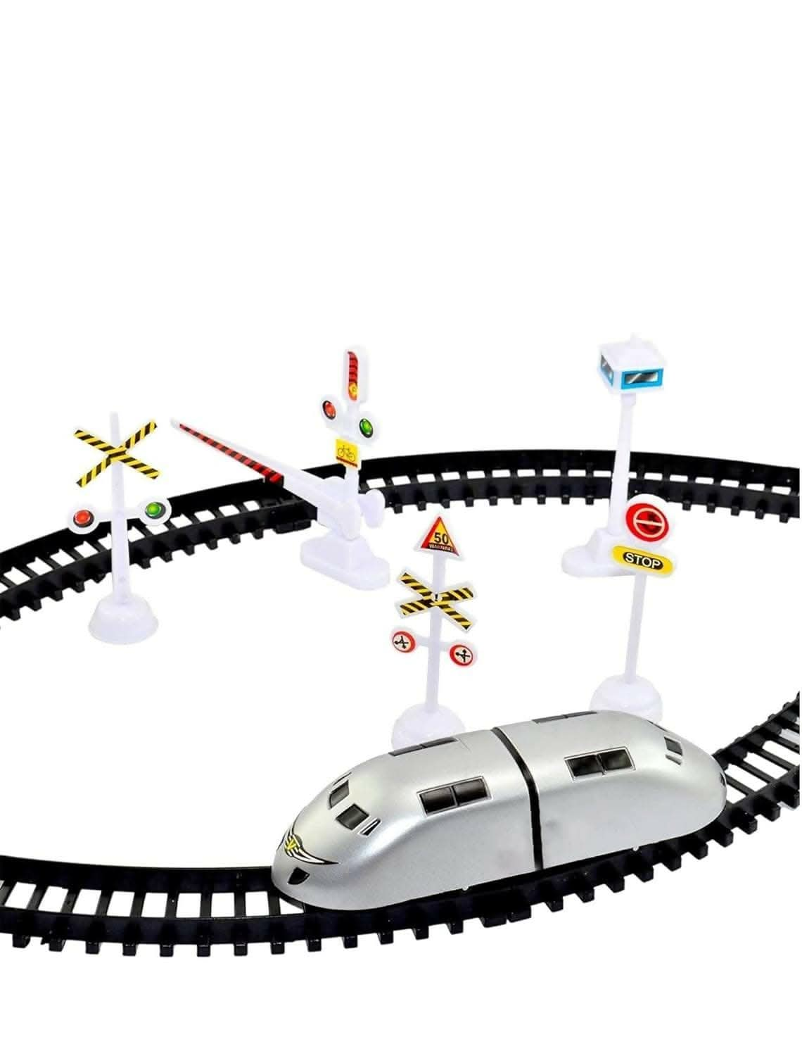 Fun Playing Metro Train Toy with Track and Lights - HalfPe