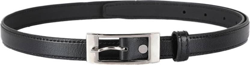 ZEVORA Girls Formal Black Texas Leatherite Belt - HalfPe