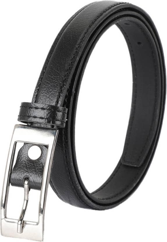 ZEVORA Girls Formal Black Texas Leatherite Belt - HalfPe