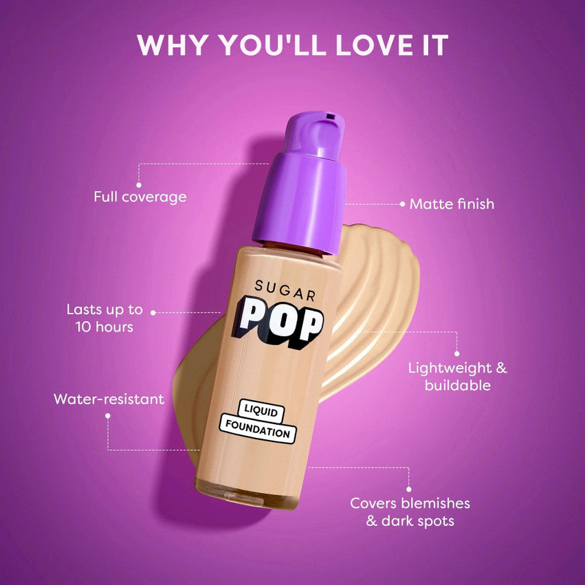 SUGAR POP Foundation Liquid 02-Almond 30Ml (399)