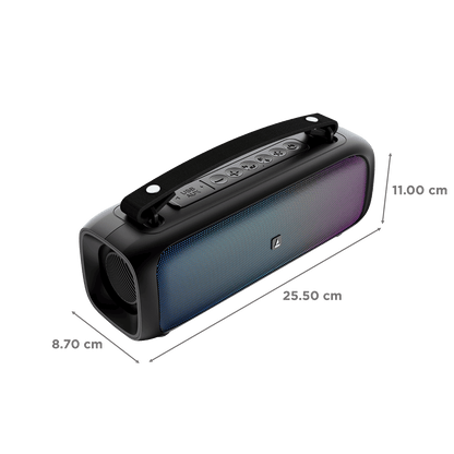 boAt stone Beam Portable Bluetooth Speaker with 12W RMS Stereo Sound, Bluetooth v5.1, AUX, and USB