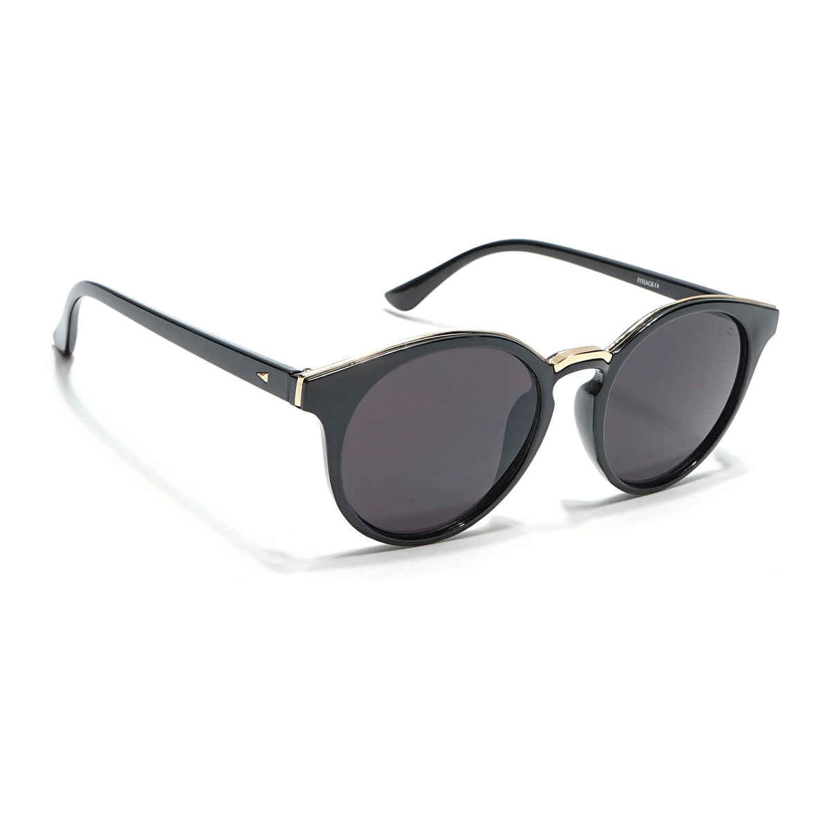 Eyejack Black & Golden Cateye Sunglasses for Men and Women - Style L885 - view 2