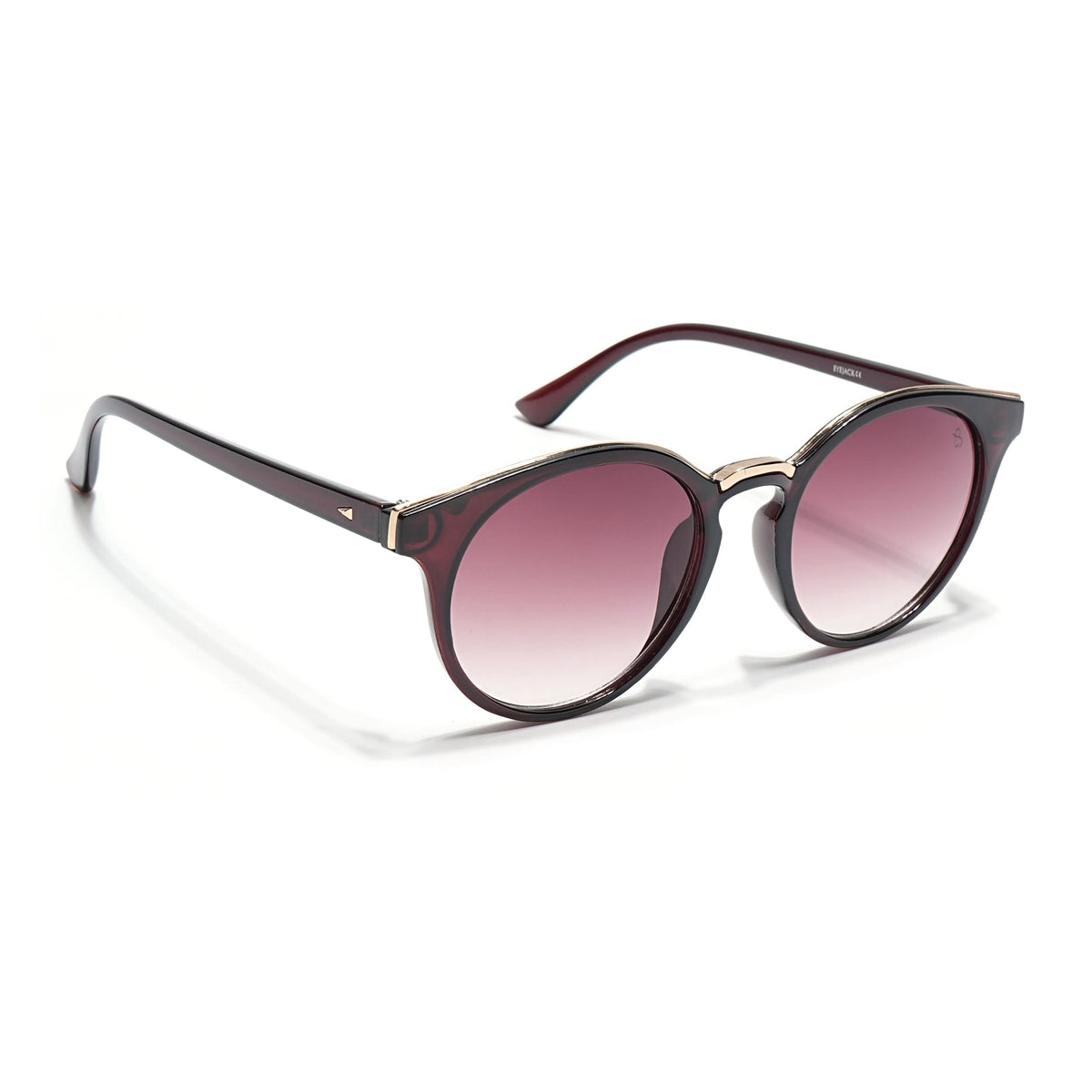 Eyejack Brown & Golden Cateye Sunglasses for Men and Women - Style L887 - view 2