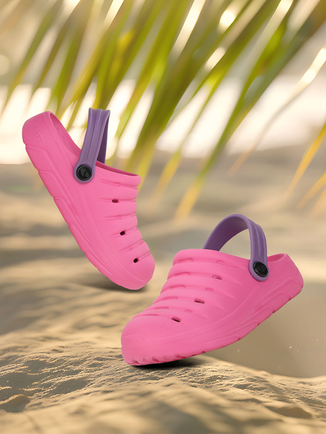 Floatz Girl's Pink Casual Clog Sandal - Pink - View 6