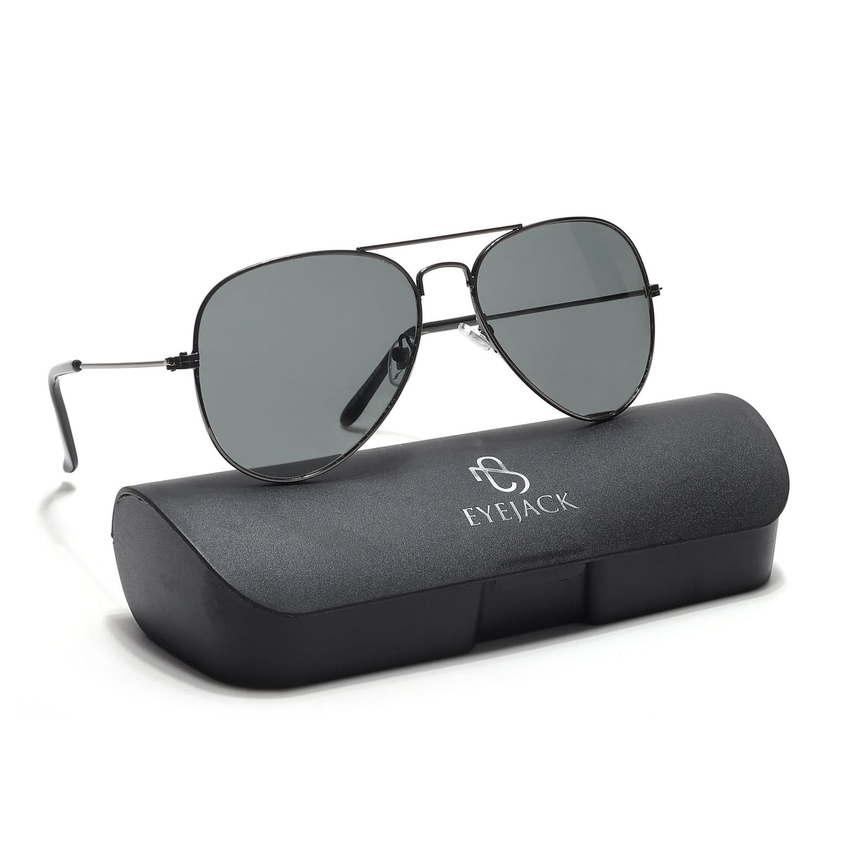 Classic Grey Aviator Sunglasses for Men and Women - view 6