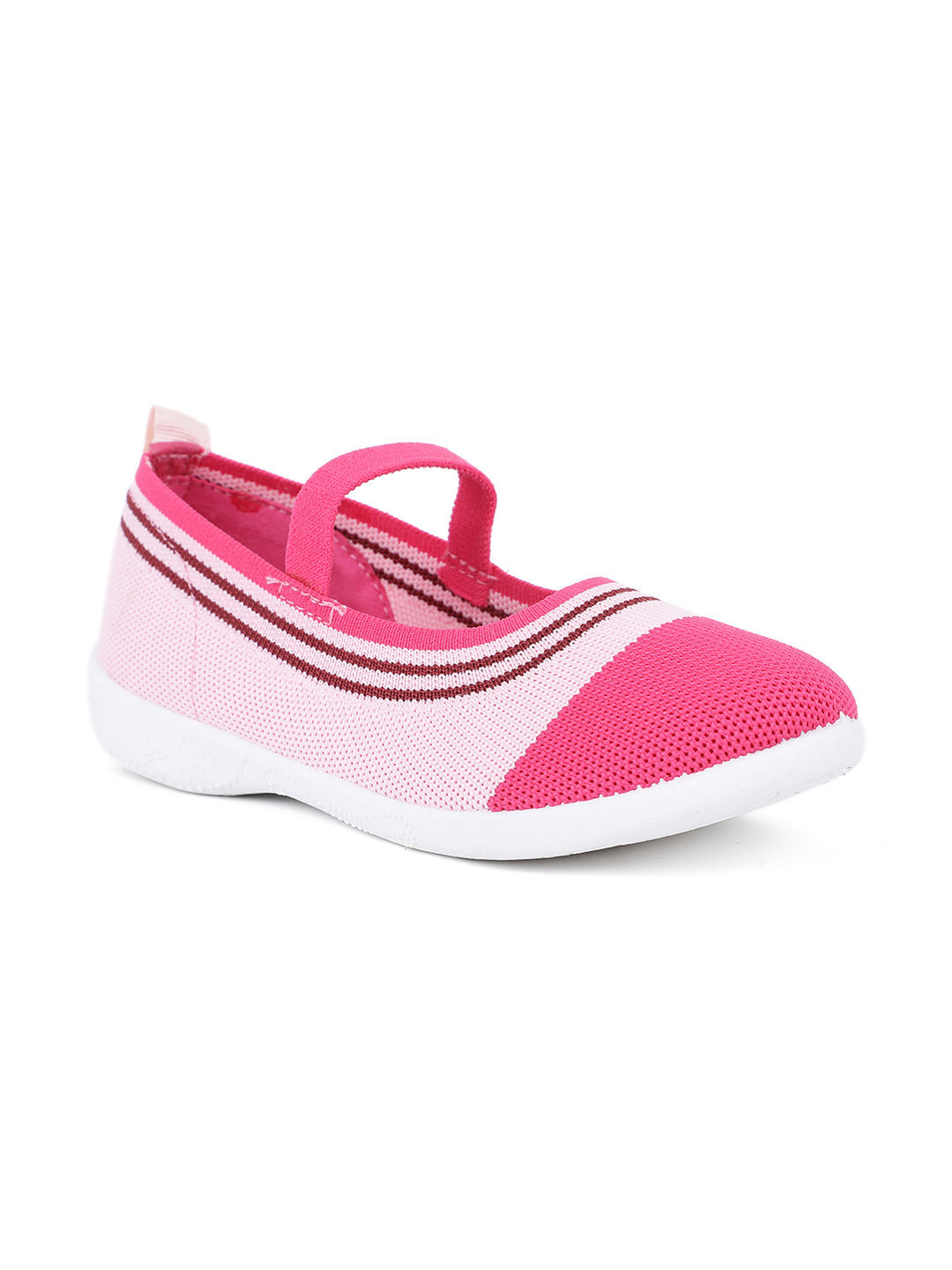 Bubblegummers Girl's Pink Casual Ballerina - Pink - View 1