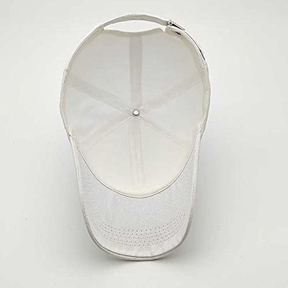 Solid Caps for Men, Black & White (Free Size - Pack of 2)