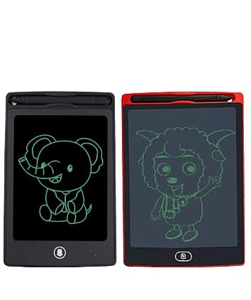 Buddy Cares Kids Erasable Writing Board & Drawing Pad – Pack of 2 (Ages 2–7) – Red/Black