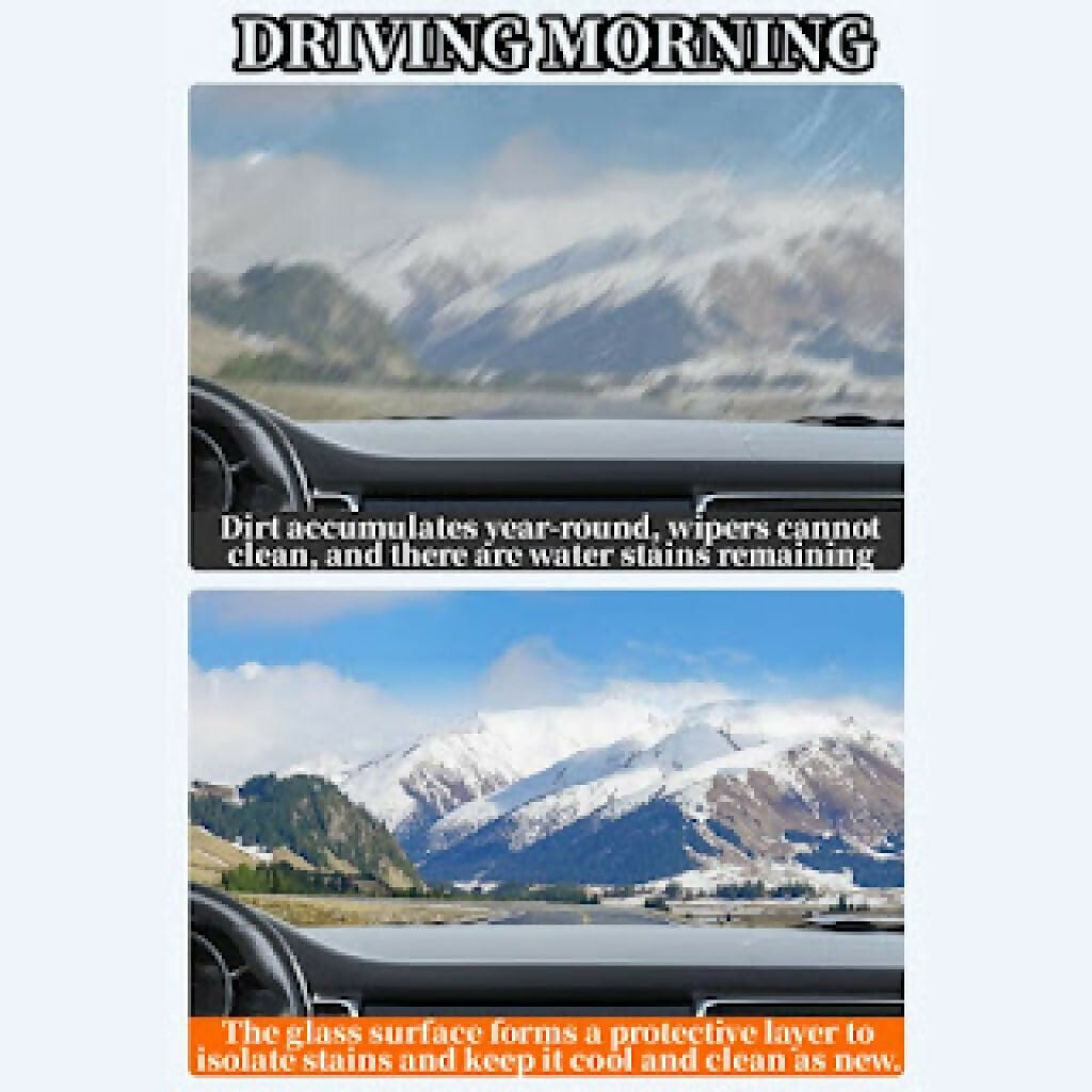 Anti-Fog Glass Cleaner Spray 450ml - Oil Film Remover & Dust Repellent for Car & Home Glass