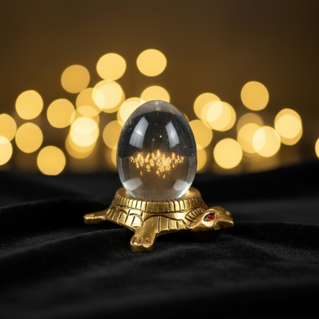 Kachuva Glass Sivalingam (Tabelu) Vastu & Feng Shui Decorative Idol