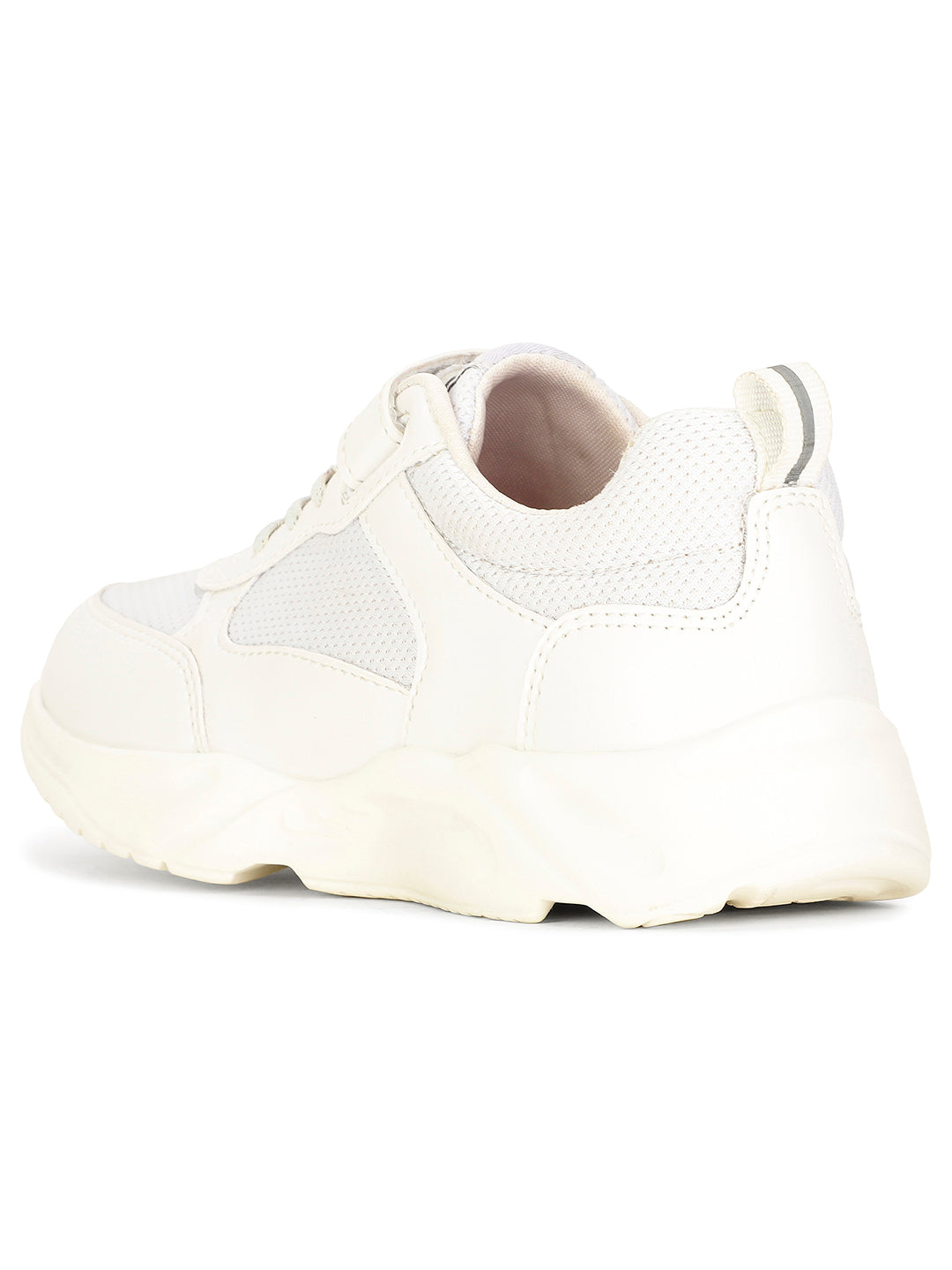 Bata Kids' Unisex White Velcro Oxford School Shoes - White