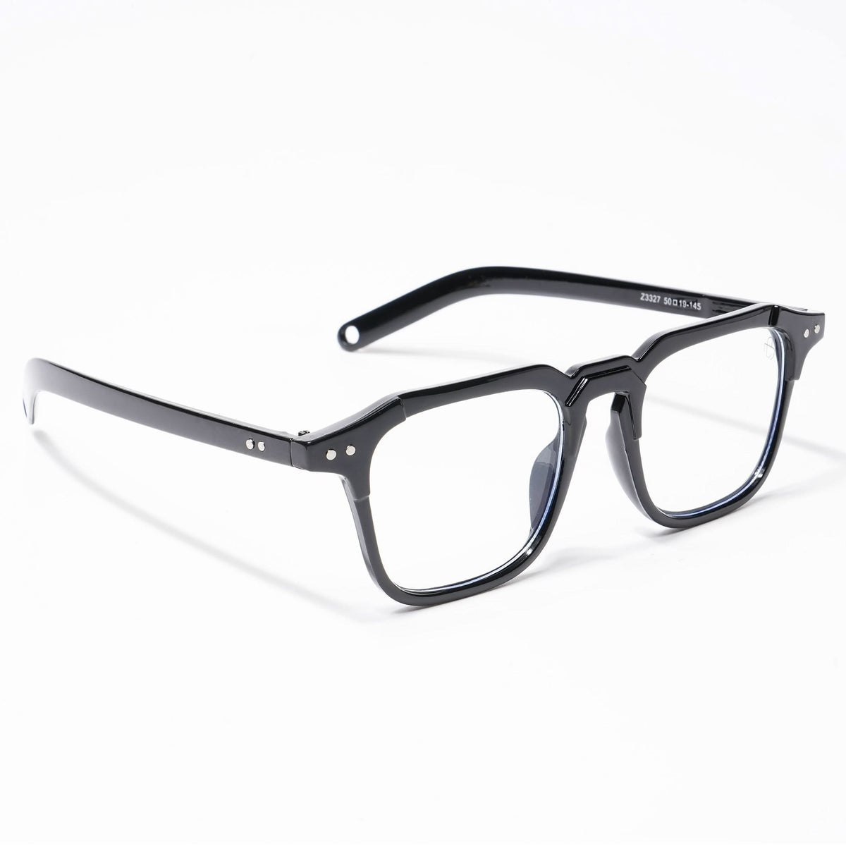 Eyejack Shine Black Square Eyeglasses for Men and Women - Style L504 - view 1