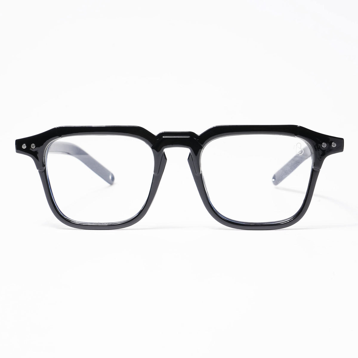 Eyejack Shine Black Square Eyeglasses for Men and Women - Style L504 - view 2