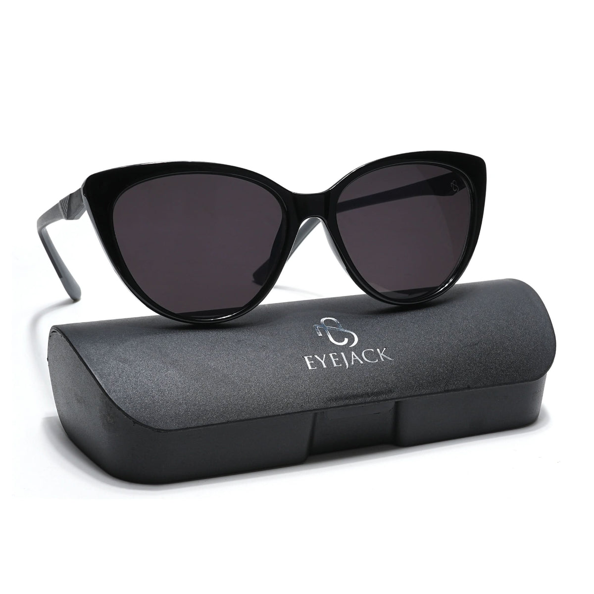Eyejack Black Cateye Sunglasses for Men and Women - Style L899 - view 8