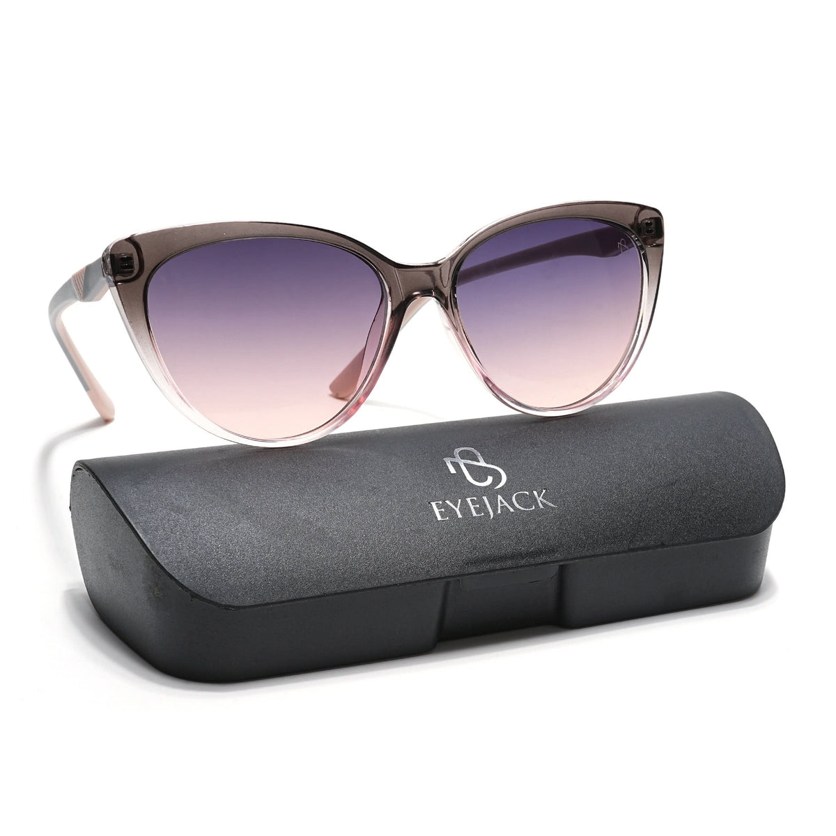 Eyejack Grey & Pink Cateye Sunglasses for Men and Women - view 8