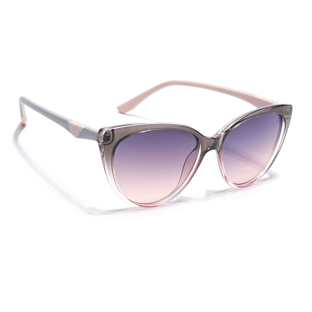 Eyejack Grey & Pink Cateye Sunglasses for Men and Women - view 3