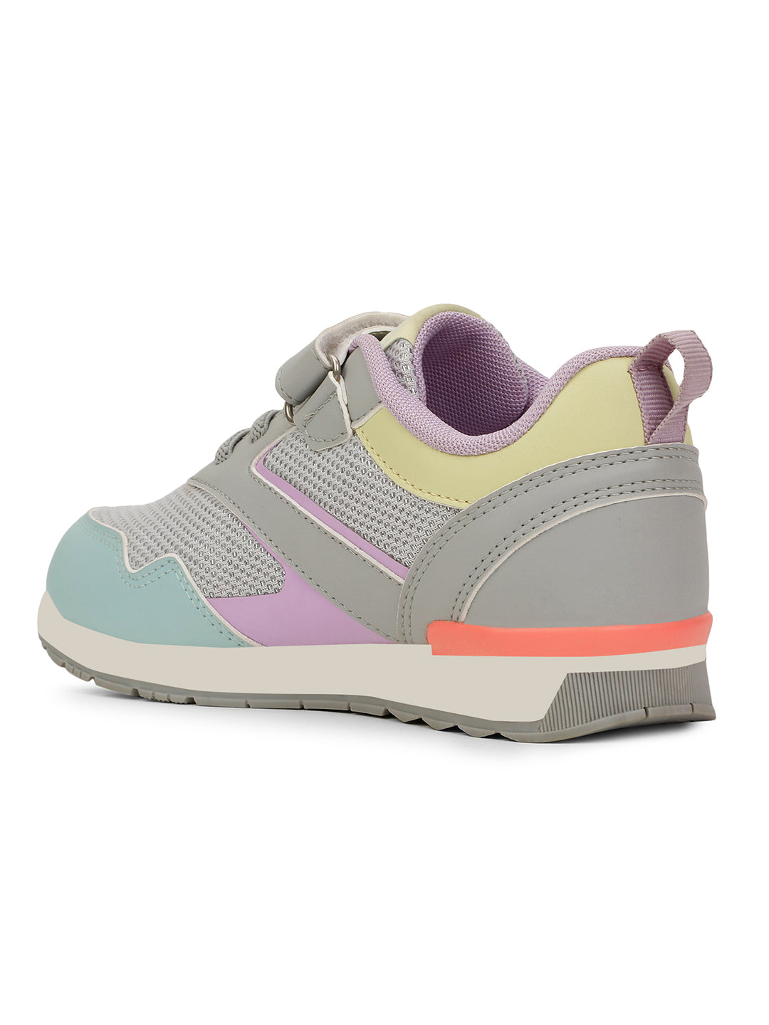 Bubblegummers Girl's Silver Casual Velcro Strap Shoes - Silver - View 3