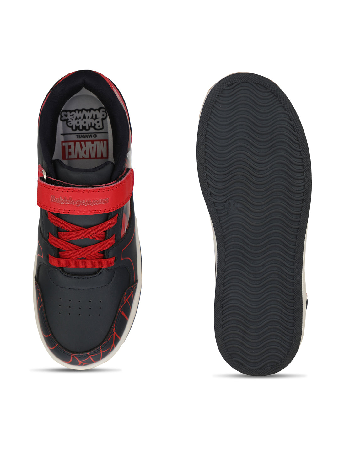 Bubblegummers Boy's Red Casual Velcro Strap Shoes - Red - View 4