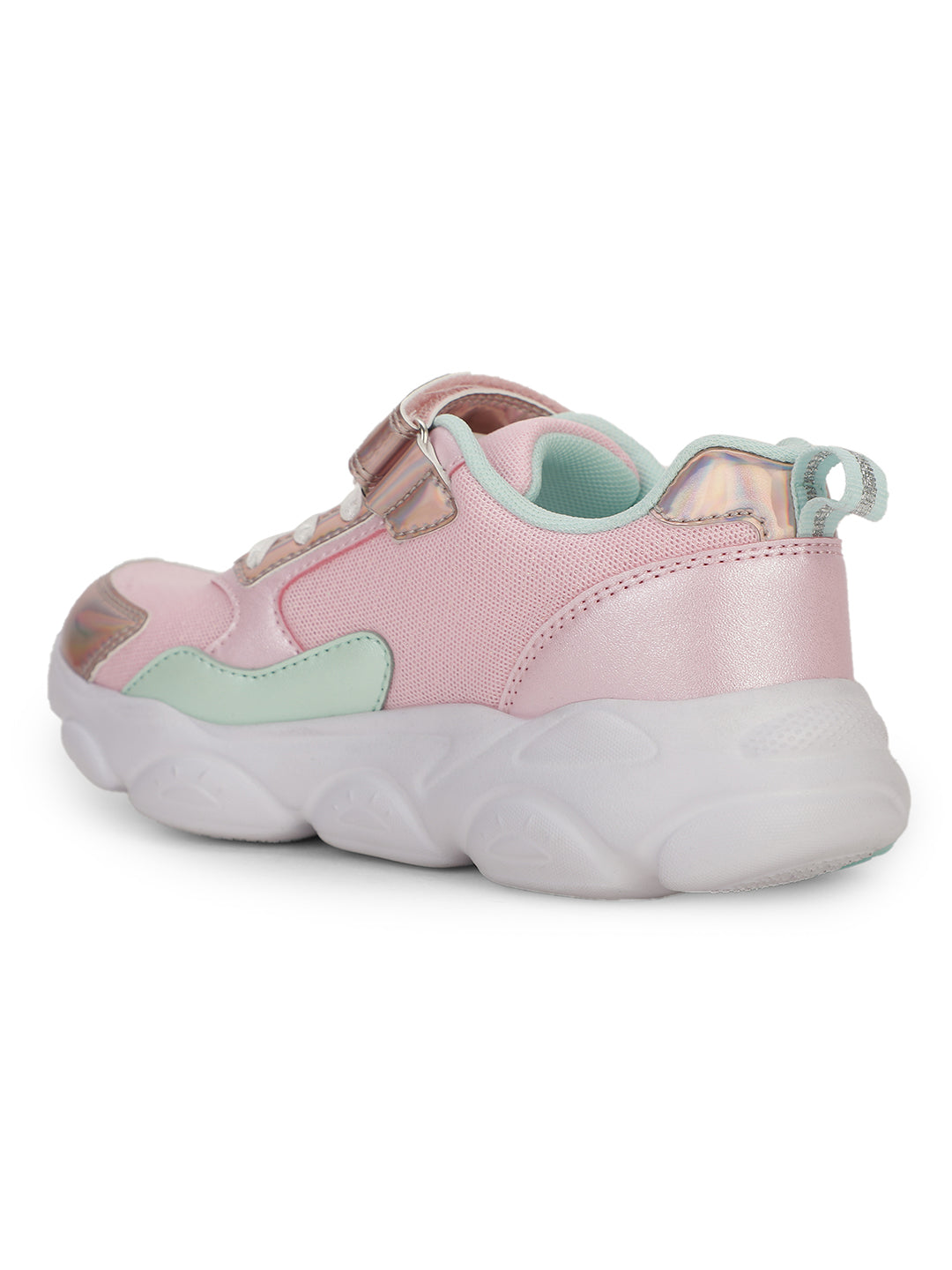 Bubblegummers Girl's Pink Casual Velcro Strap Shoes - Pink - View 3