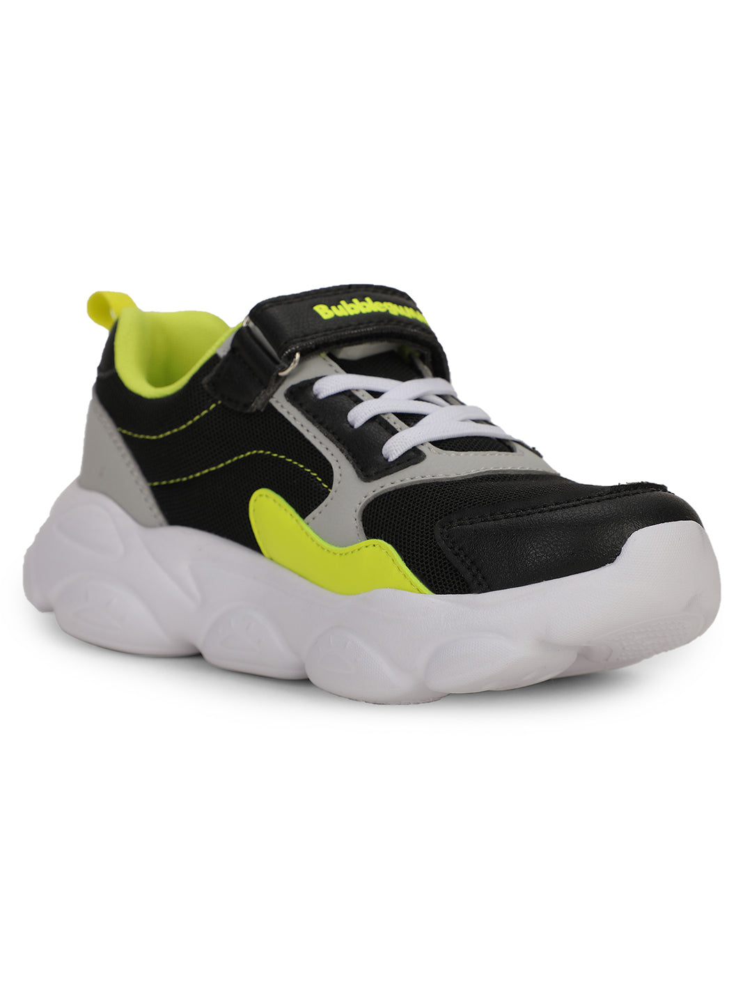 Bubblegummers Boy's Black Casual Velcro Strap Shoes - Black - View 1