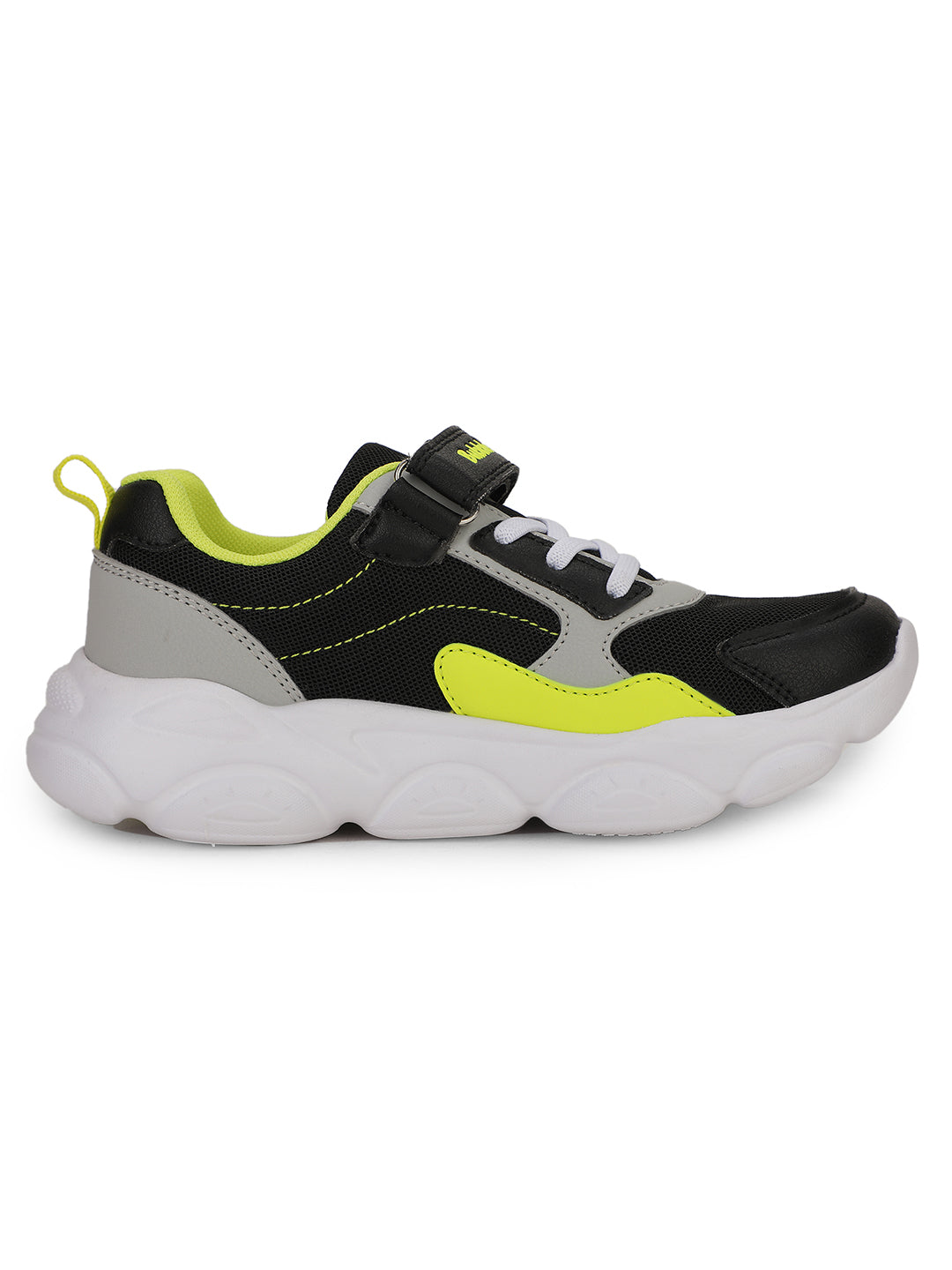 Bubblegummers Boy's Black Casual Velcro Strap Shoes - Black - View 2