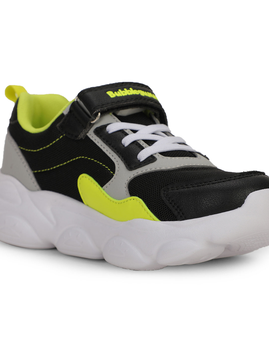 Bubblegummers Boy's Black Casual Velcro Strap Shoes - Black - View 5