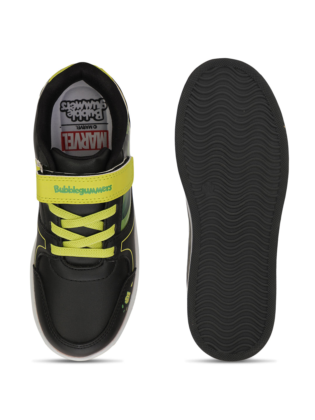 Bubblegummers Boy's Light Green Casual Velcro Strap Shoes - Light Green - View 4