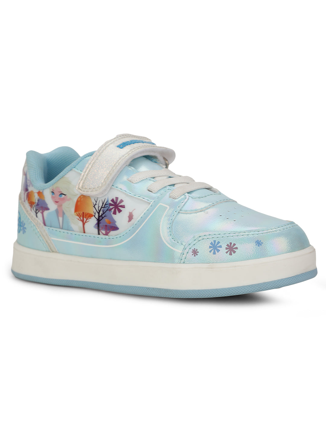 Bubblegummers Girl's Light Blue Casual Velcro Strap Shoes - Light Blue - View 1