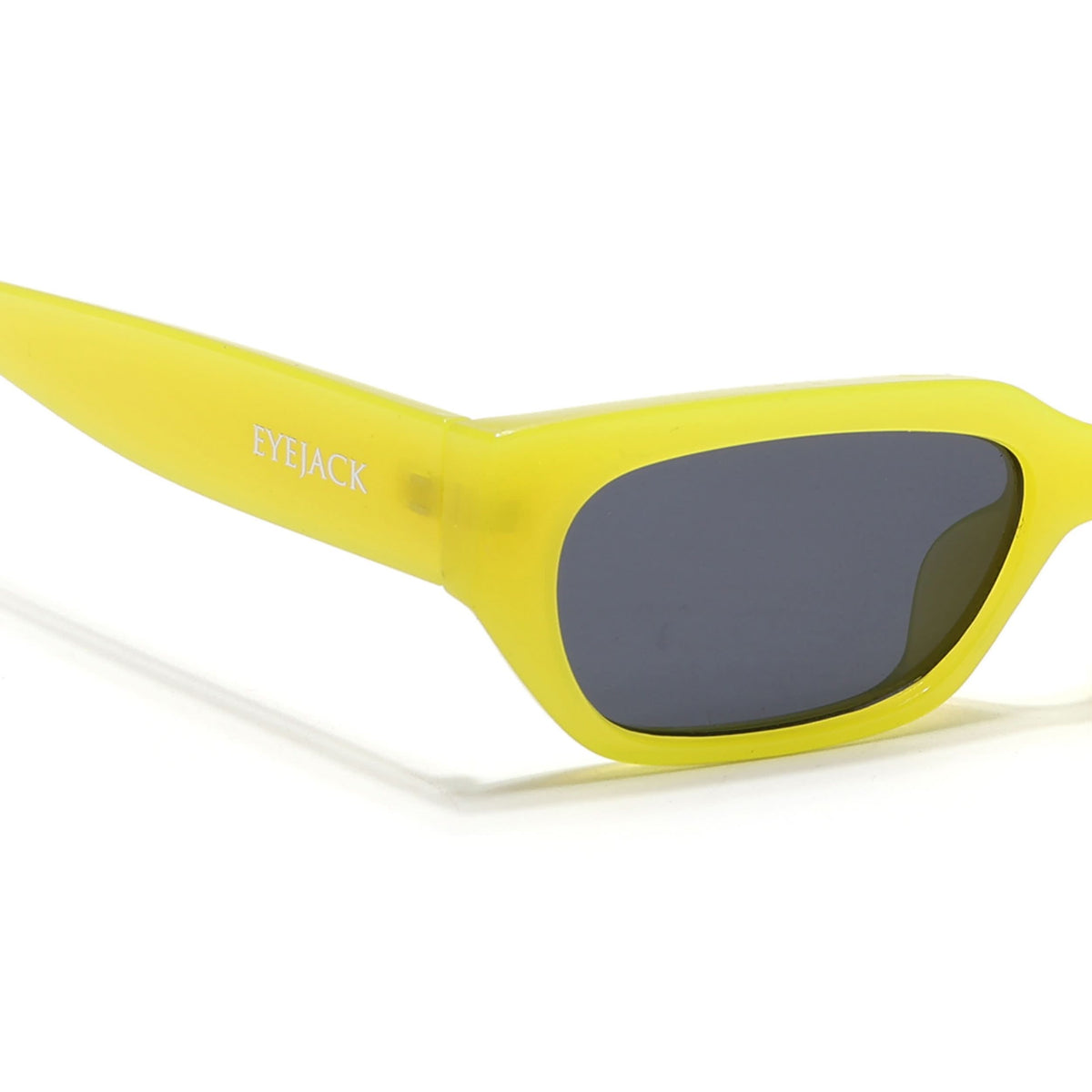 Eyejack Yellow Rectangle Sunglasses for Men and Women - view 5