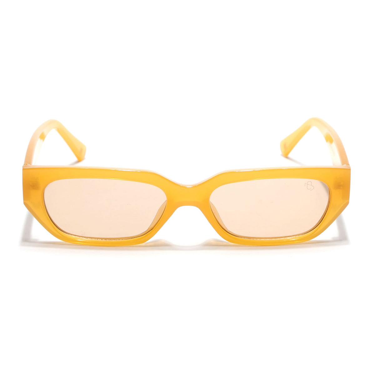 Eyejack Orange Rectangle Sunglasses for Men and Women - Style L984 - view 4