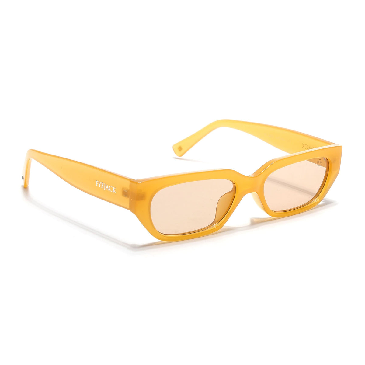 Eyejack Orange Rectangle Sunglasses for Men and Women - Style L984 - view 2