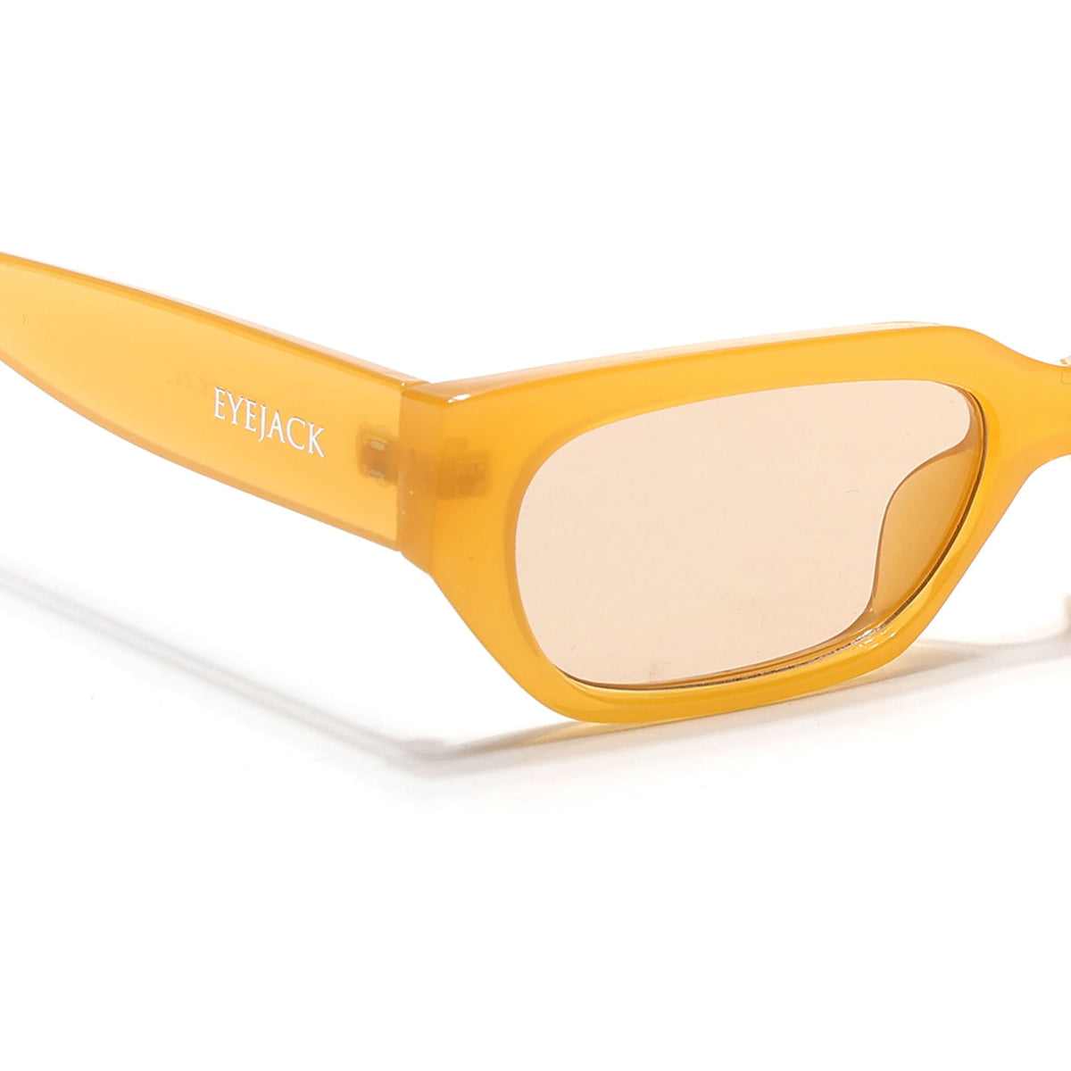 Eyejack Orange Rectangle Sunglasses for Men and Women - Style L984 - view 5