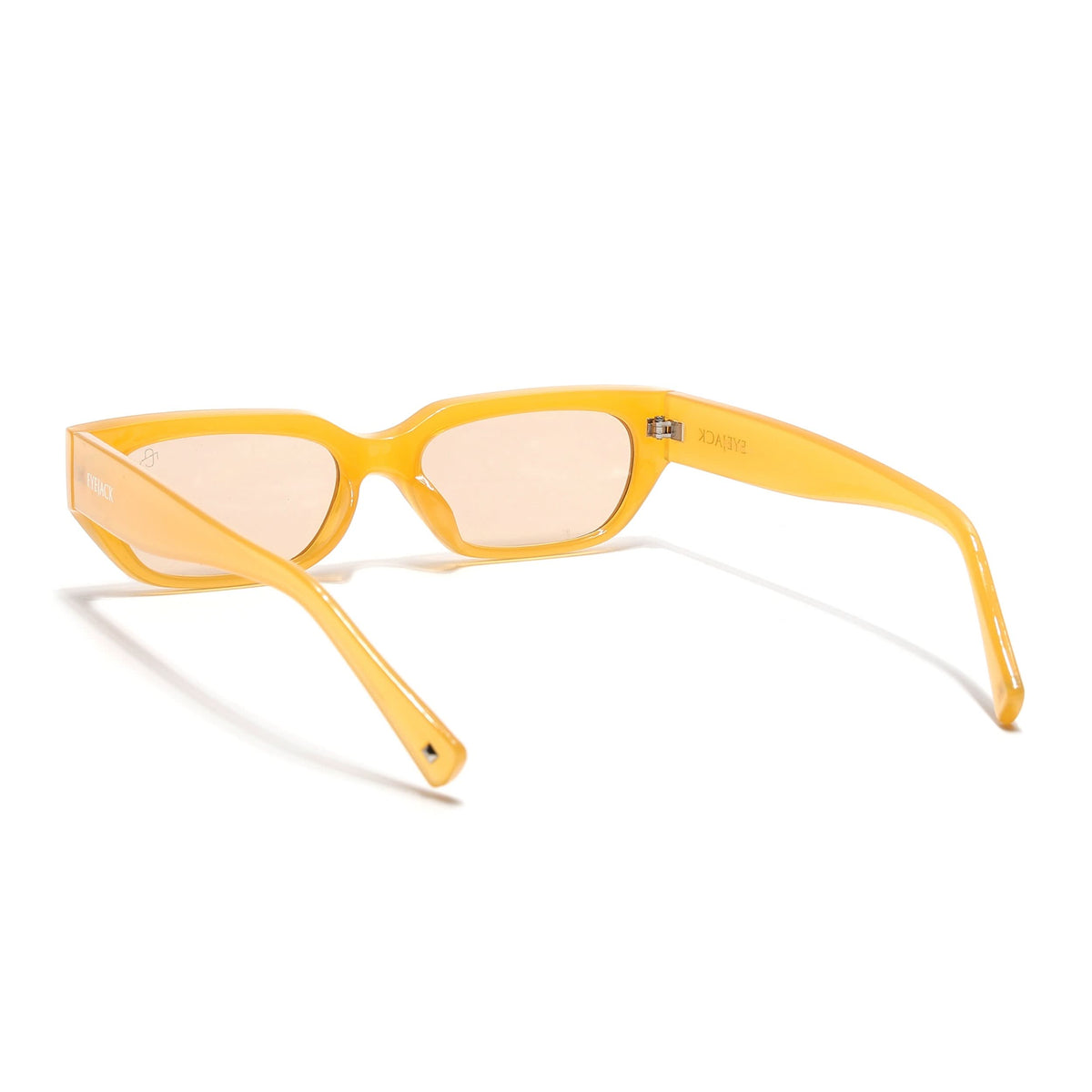 Eyejack Orange Rectangle Sunglasses for Men and Women - Style L984 - view 6