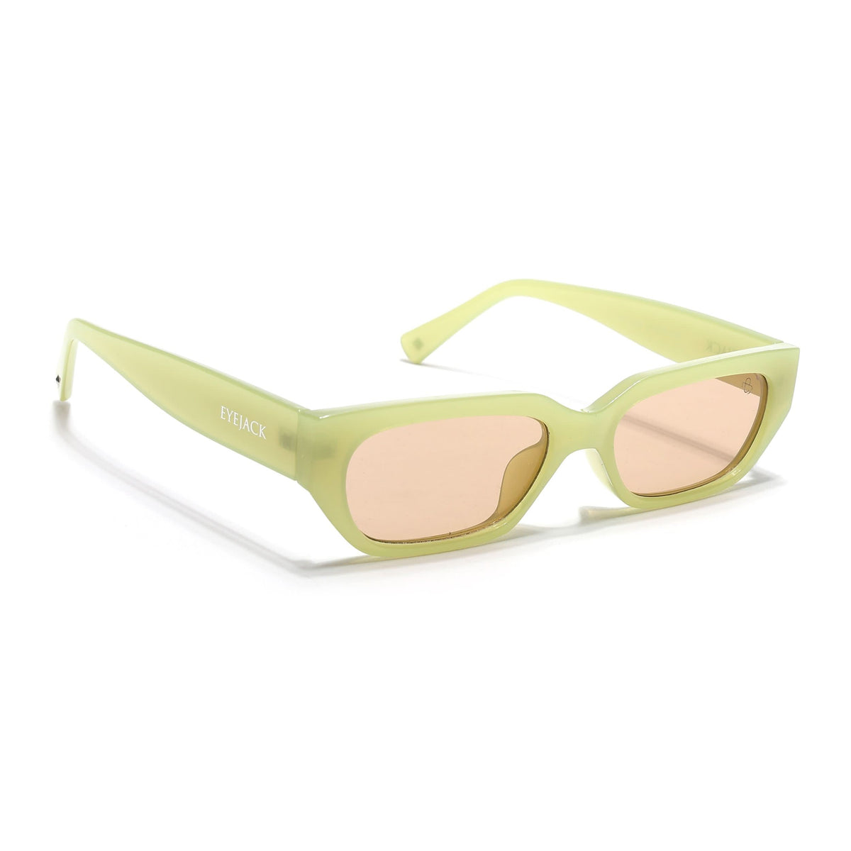 Eyejack Green Rectangle Sunglasses for Men and Women - view 2